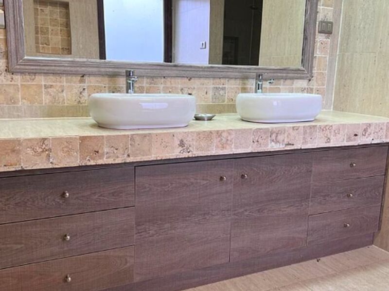 mueble rústico baño Padre Hurtado