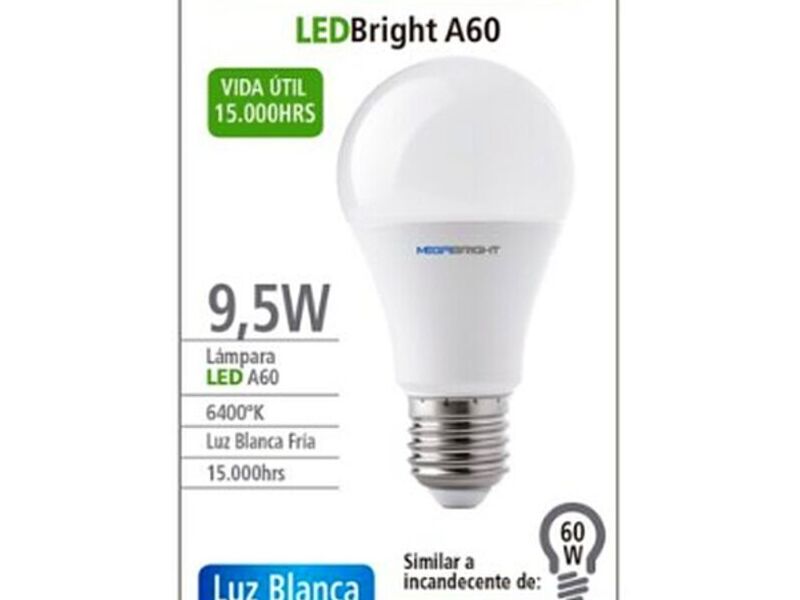 Ampolleta Led 9,5 w Luz Fría