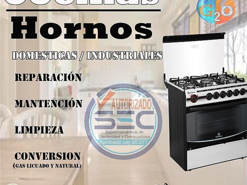 Mantenimiento cocinas - hornos a gas 