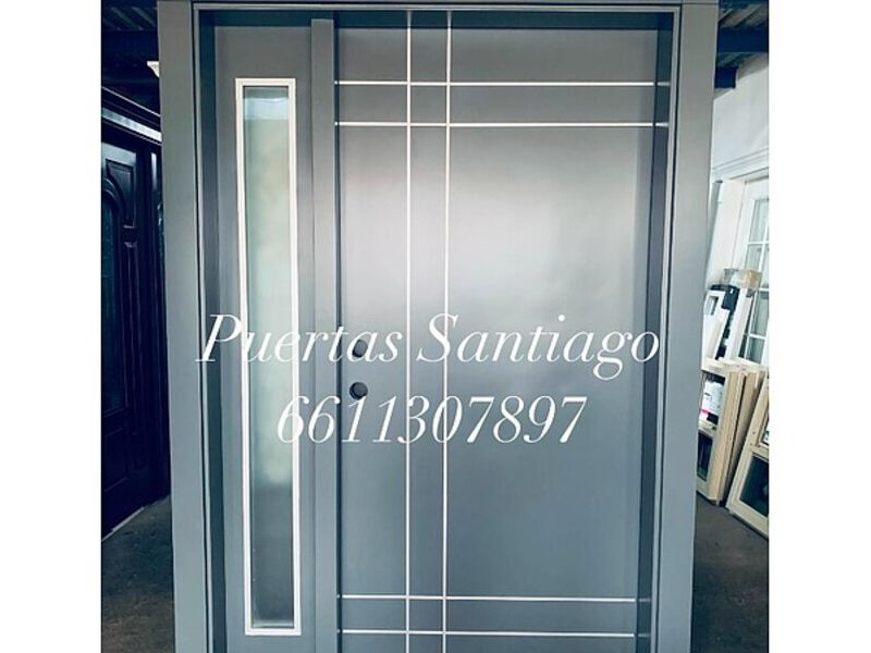 Puerta moderna Negra 