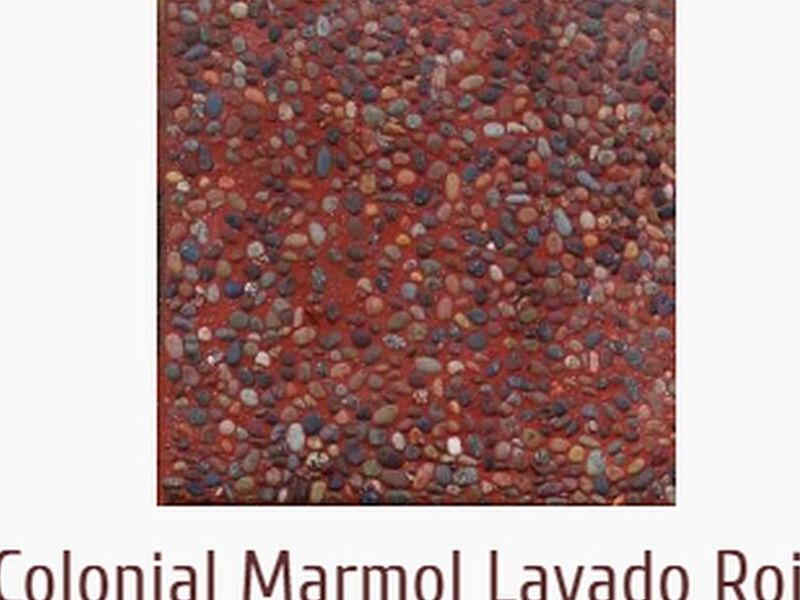 Baldosa Colonial Mármol Lavado Rojo Chile
