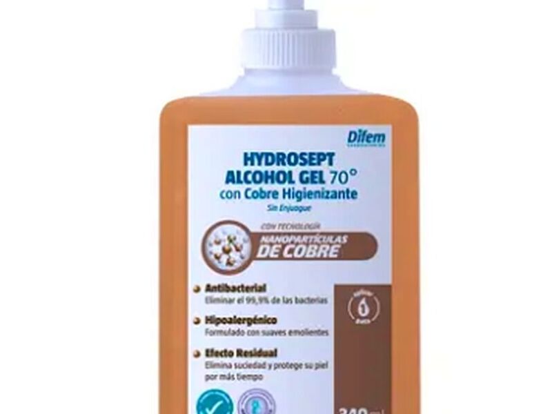 Alcohol Gel Con Cobre Hydrosept 340mL