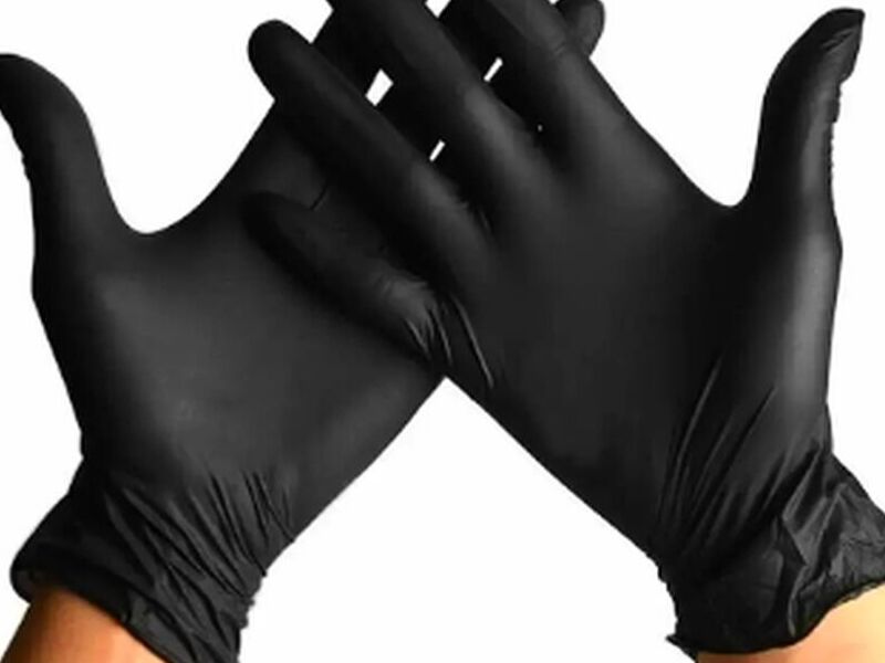 Guantes de nitrilo negro
