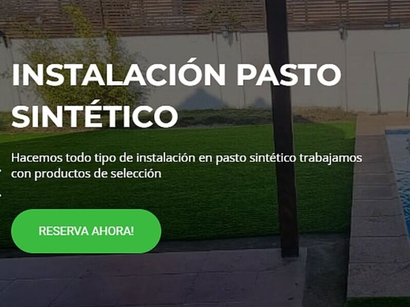 Instalación pasto sintético Chile 