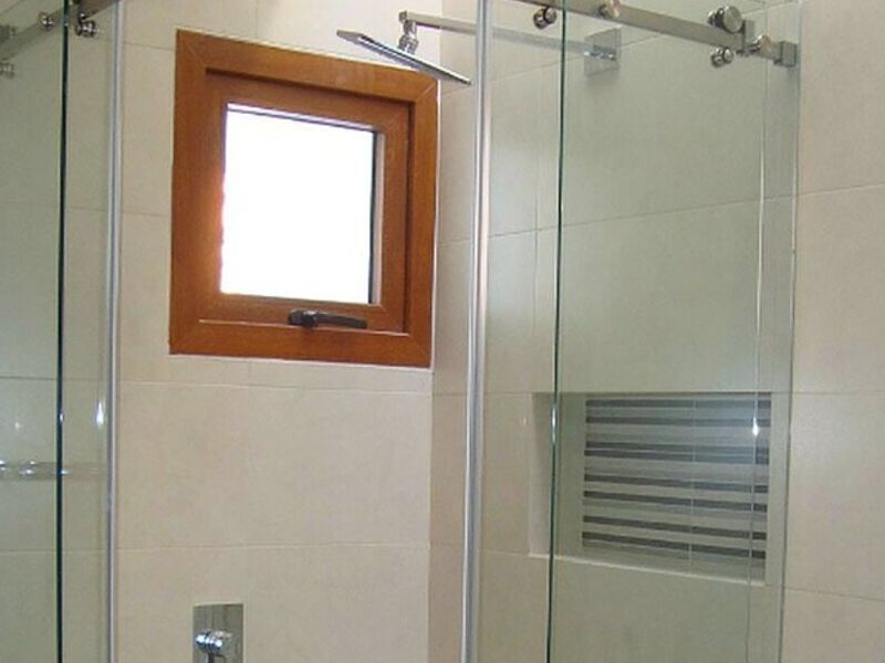 Cortina Baño Vidrio Templado Chile