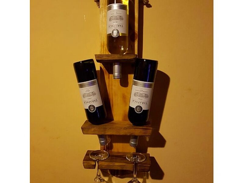 Vinoteca de madera para pared Chile