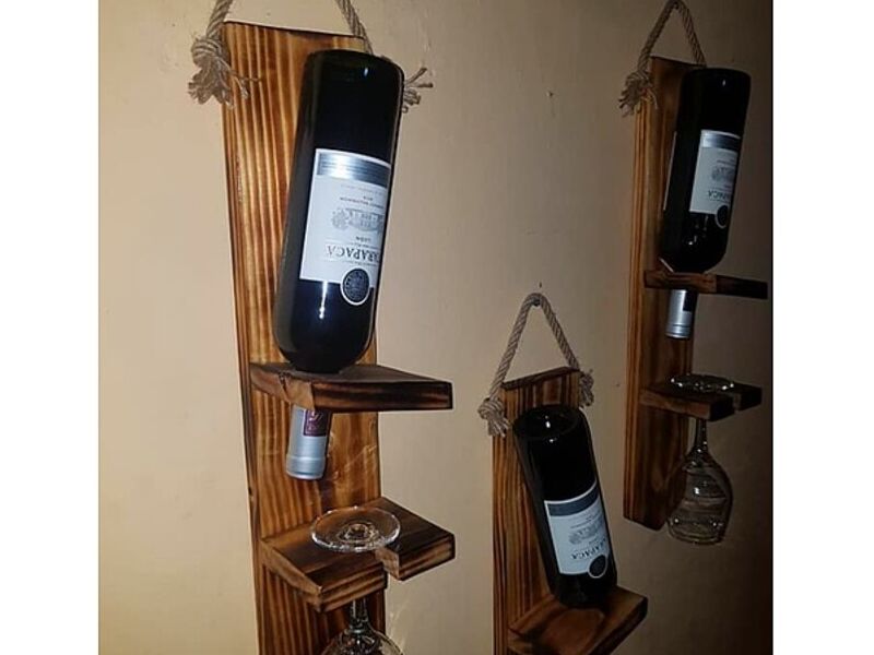 Vinoteca individual simple de pared Chile