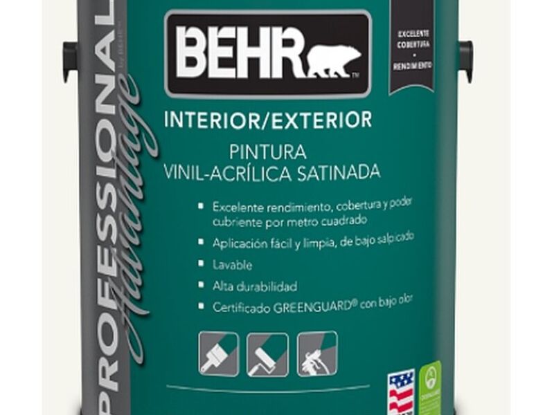 PINTURA INTERIOR/EXTERIOR ESMALTE AGUA SATIN