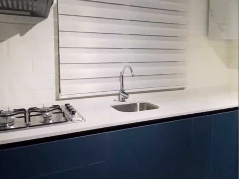 mueble cocina azul Chile