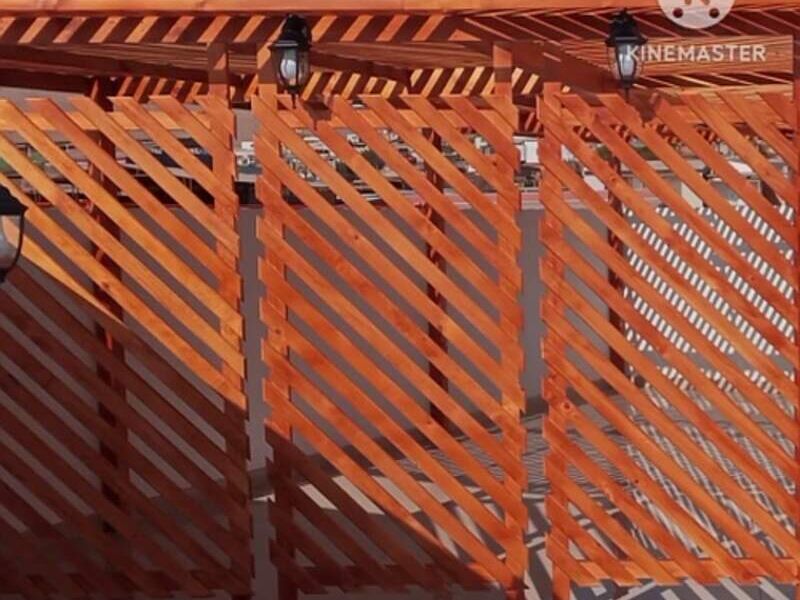 Pérgola barnizada Chile