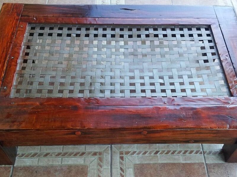 Mesa de centro de madera con hierro Chile