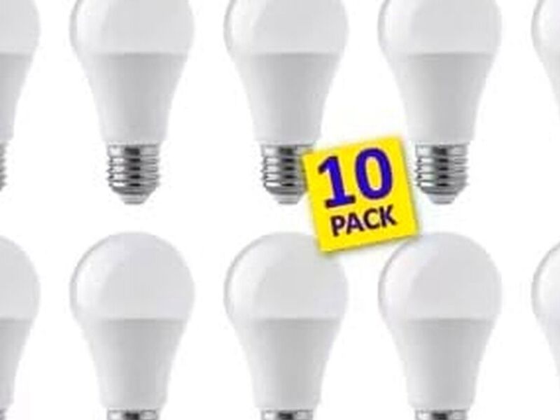 Ampolletas Led 10w E27 Luz Fria Pack 10 U