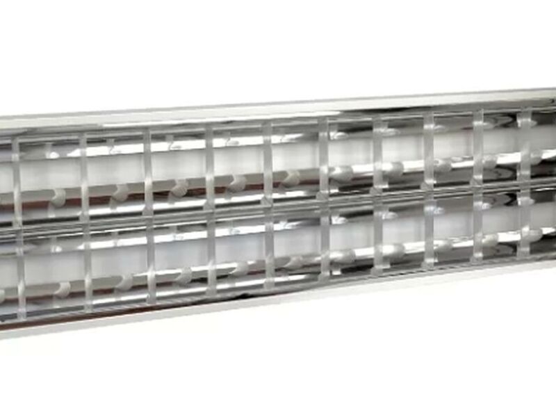 CANOAS METALICA ILUMINACION DOBLE 60 CM