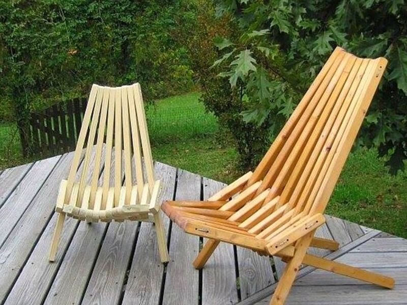 Silla pequeña madera de chopo Chile