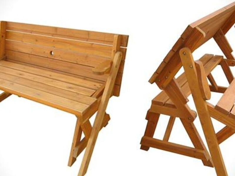 Mesa para picnic plegable a banco Chile