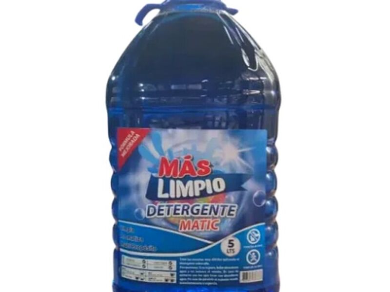 DETERGENTE MATIC MAS LIMPIO AZUL 5LT CHILE