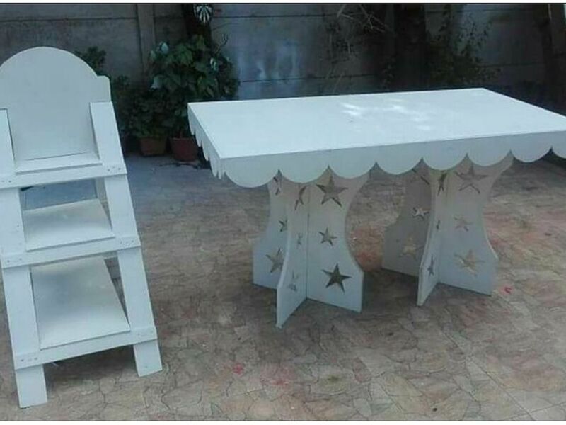 Muebles blancos para cumpleaños Chile