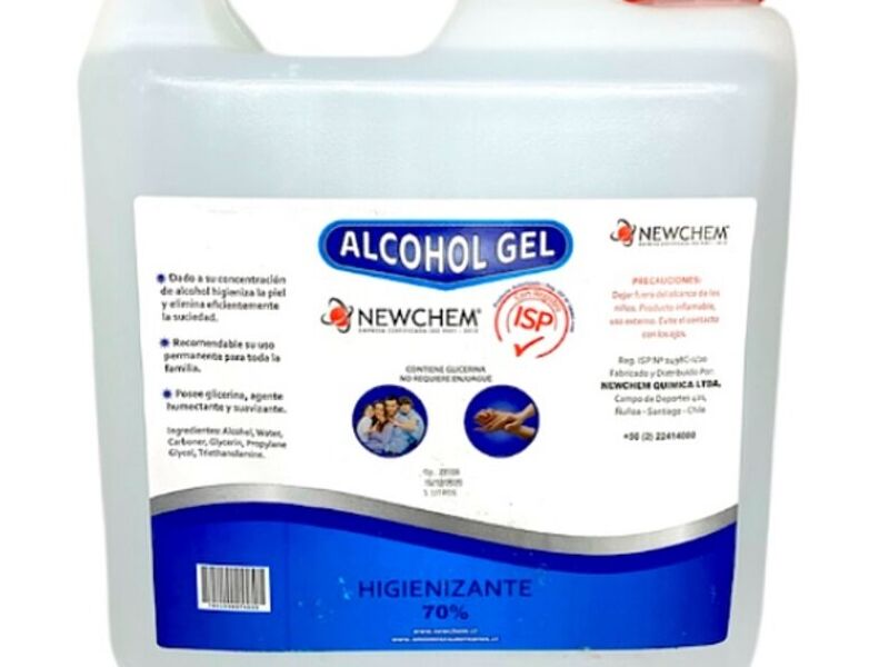 ALCOHOL GEL 5 LTS NEWCHEM CHILE