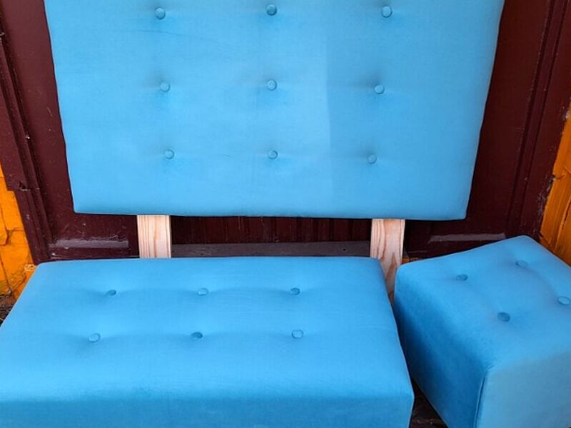 respaldo cama celeste Puerto Montt