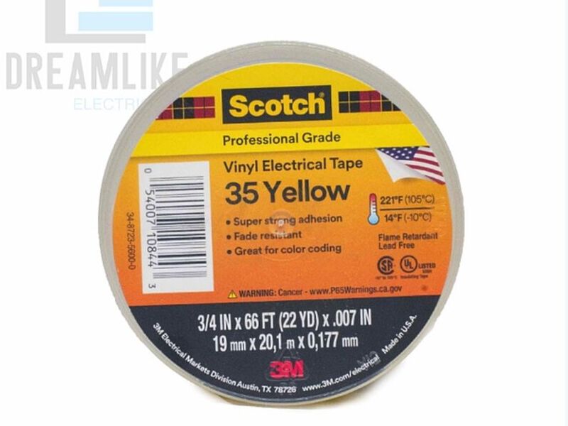 Cinta Eléctrica de Vinilo 3M Yellow Chile