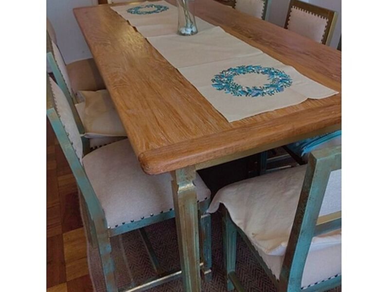 Comedor 8 sillas madera roble TRIAGUÉN