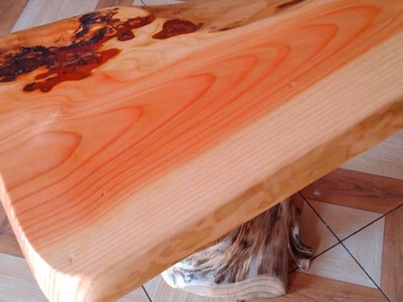 Mesa centro madera castaño SANTIAGO