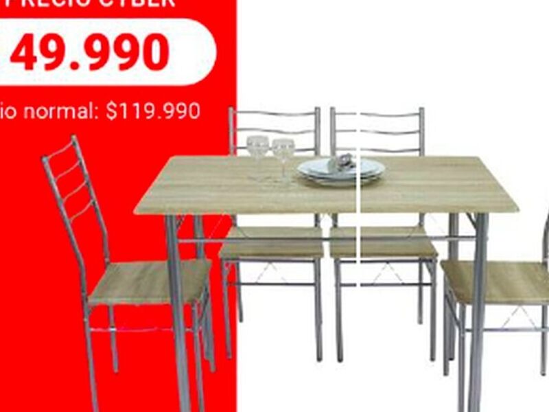 Comedor 4 Sillas Chile 