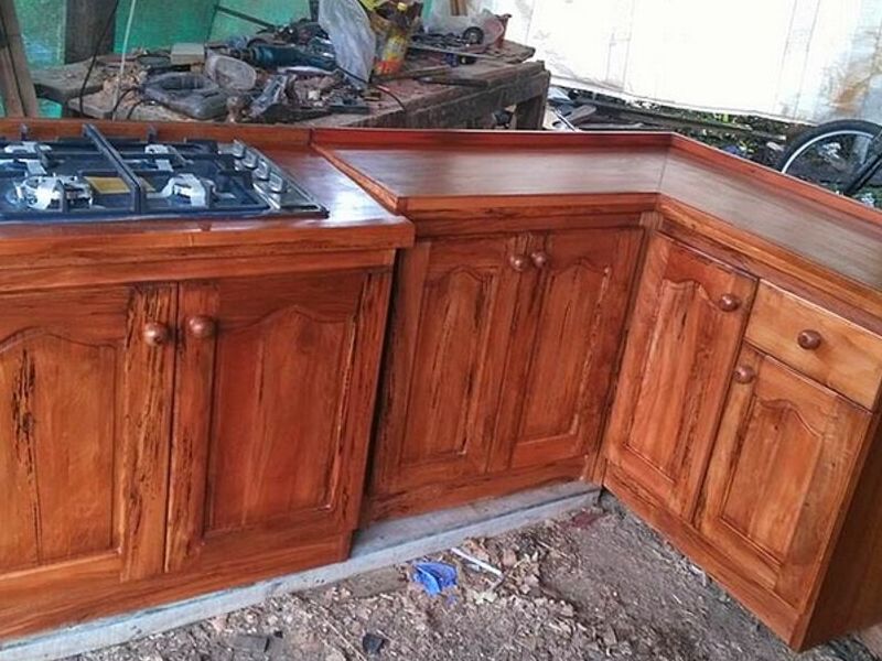 Mueble cocina madera pino RENGO