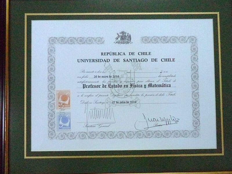 Enmarcados de Diplomas Chile 