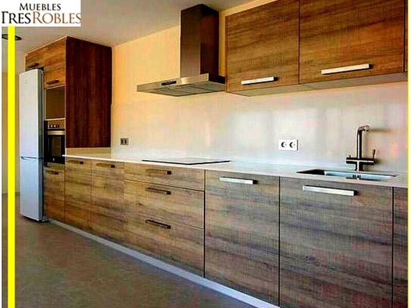 Muebles cocina maderizado roble gris Chile