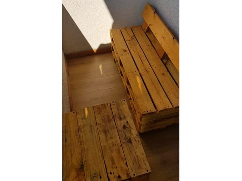 Sala de madera rustica para exterior Chile