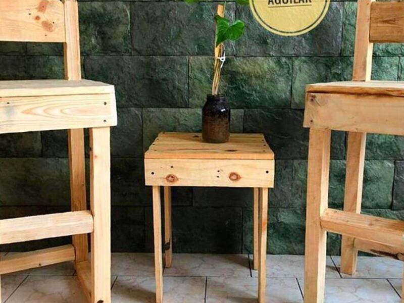 Conjunto de muebles rústicos decorar Chile