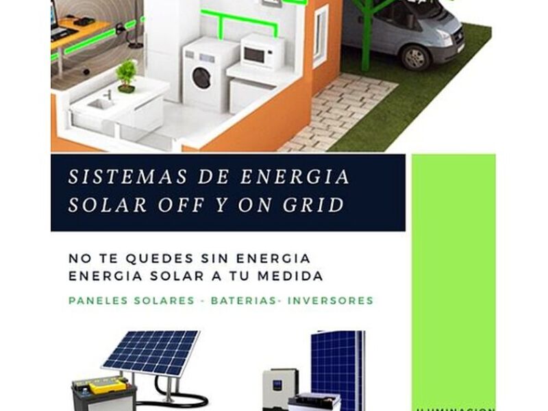 Sistemas de Energía solar off y on grid Chile