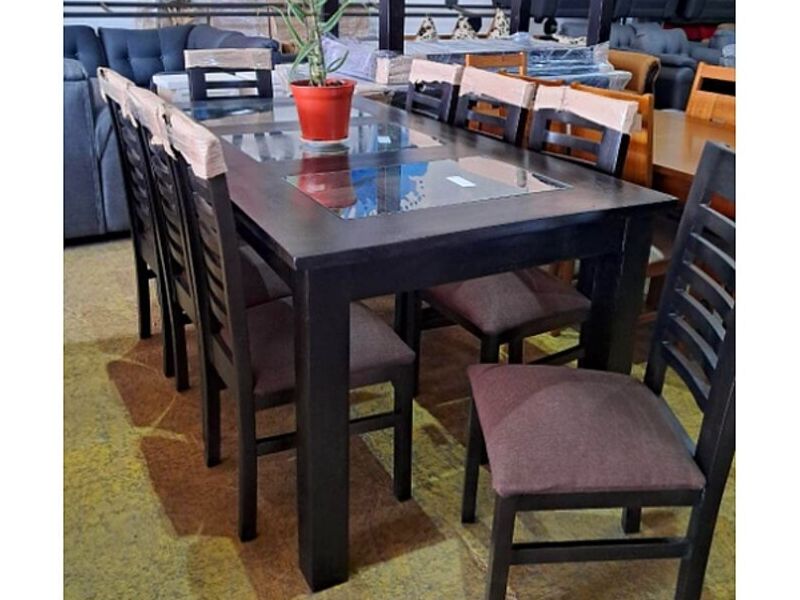 mesa de comedor con centro de cristal Bulnes