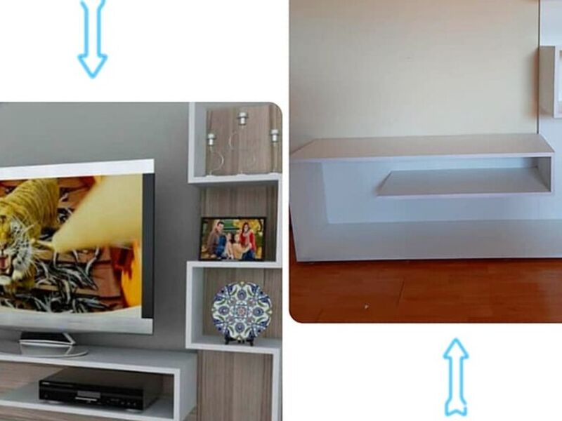 Rack moderno para TV color blanco Chile