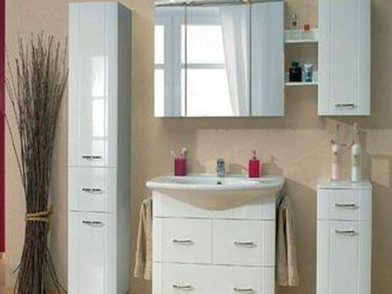 Muebles para baño blancos modernos Chile