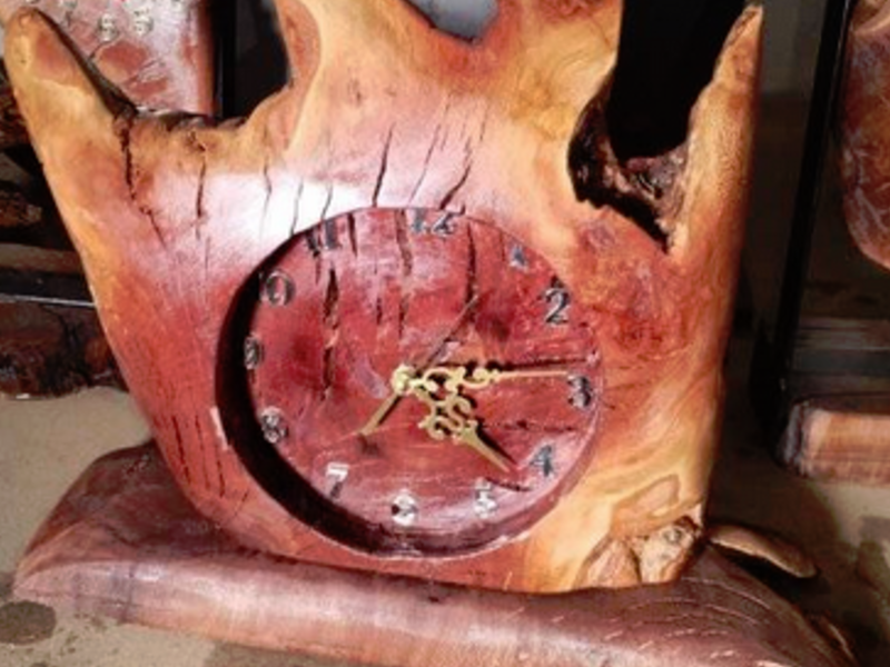 Reloj madera rustica VICUÑA