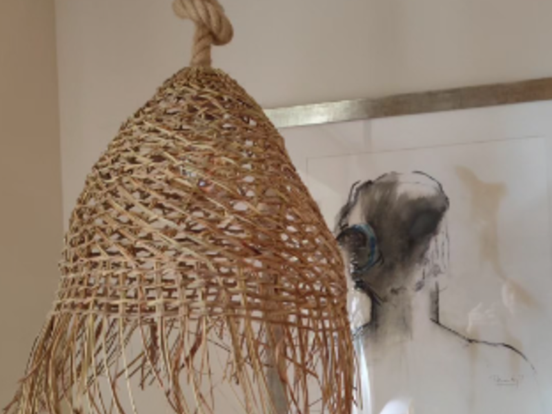 Lámpara de Fibra Vegetal Chile