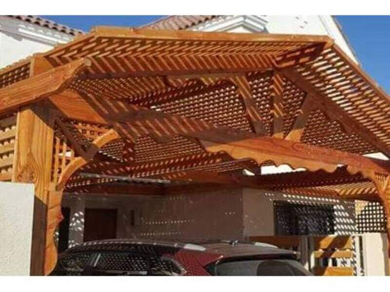 Pérgola de Madera Natural Chile