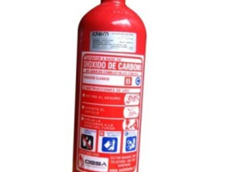 Extintor CO2 6KG DS 44 VALDIVIA