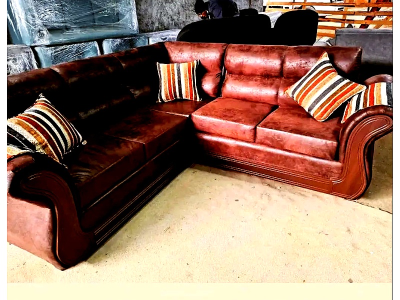 Sillon cuero cafe claro Chile
