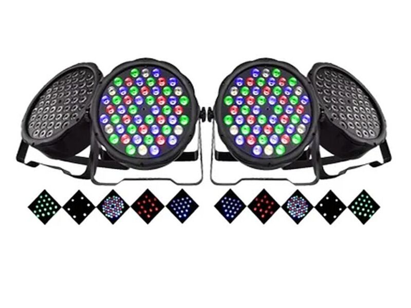 Pack 4 focos 54 led RGBW - Chile