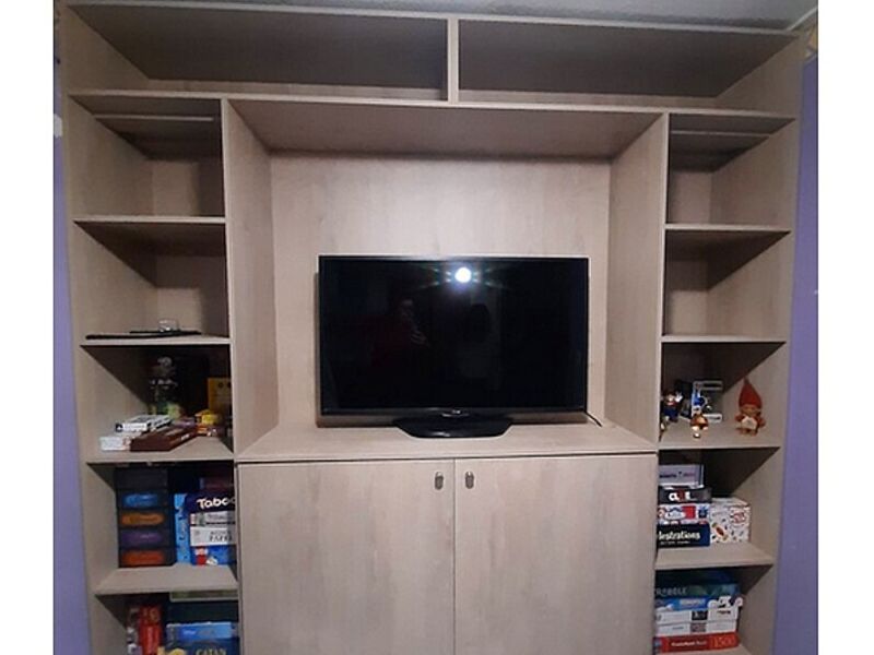 Mueble Rack TV Color Roble SANTIAGO