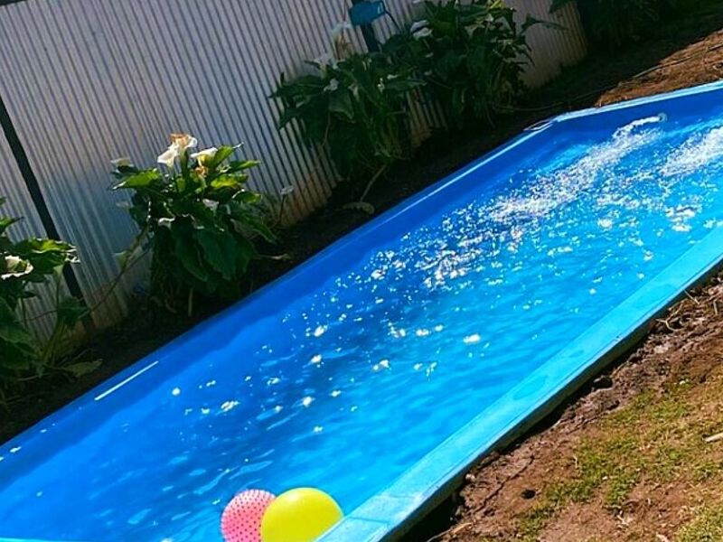 Piscina azul Chile