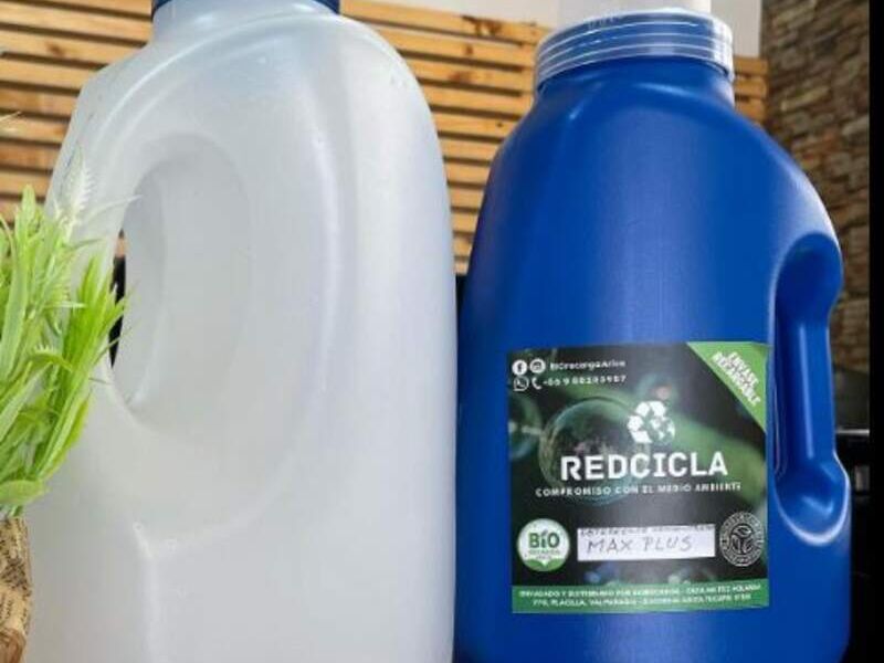 Envase reciclado detergente Arica
