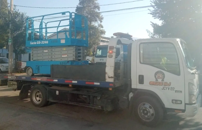 Grua ruta Chile 