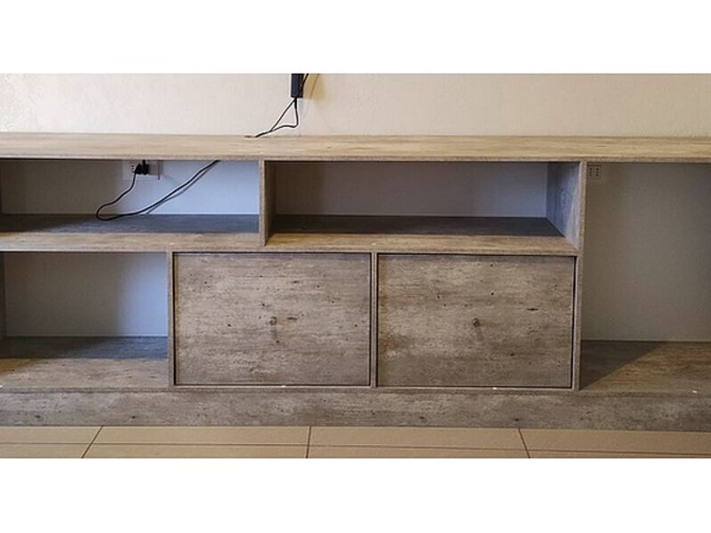 Mueble TV color concreto COPIAPÓ