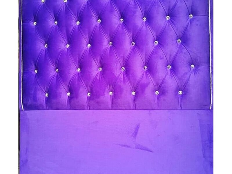 Respaldo plaza 1.1/2 felpa morado COQUIMBO
