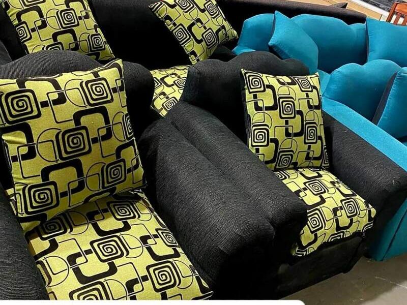 Juego Sillones Verde Cuadros Maule