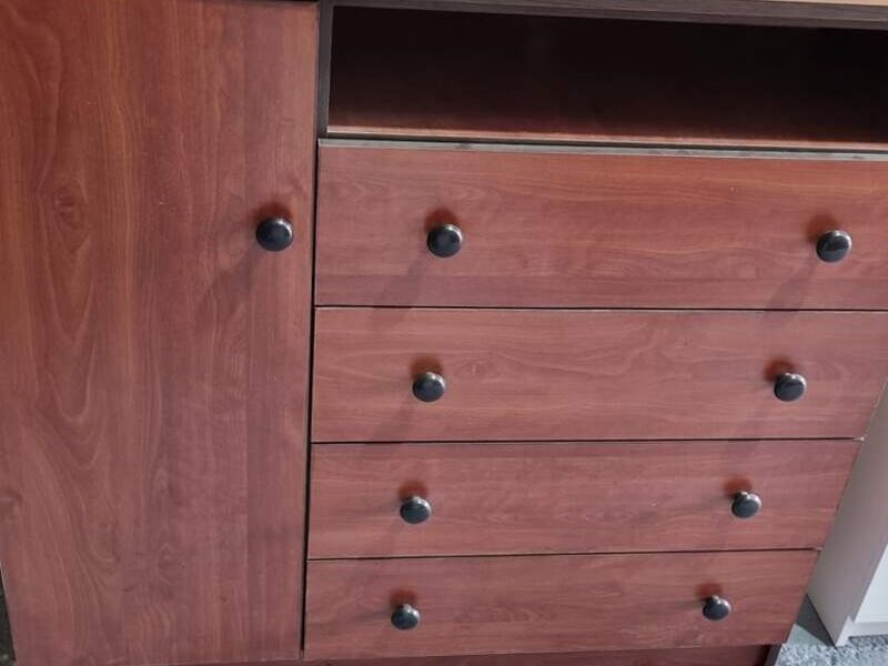 Cómoda 5 Cajones Madera Maule